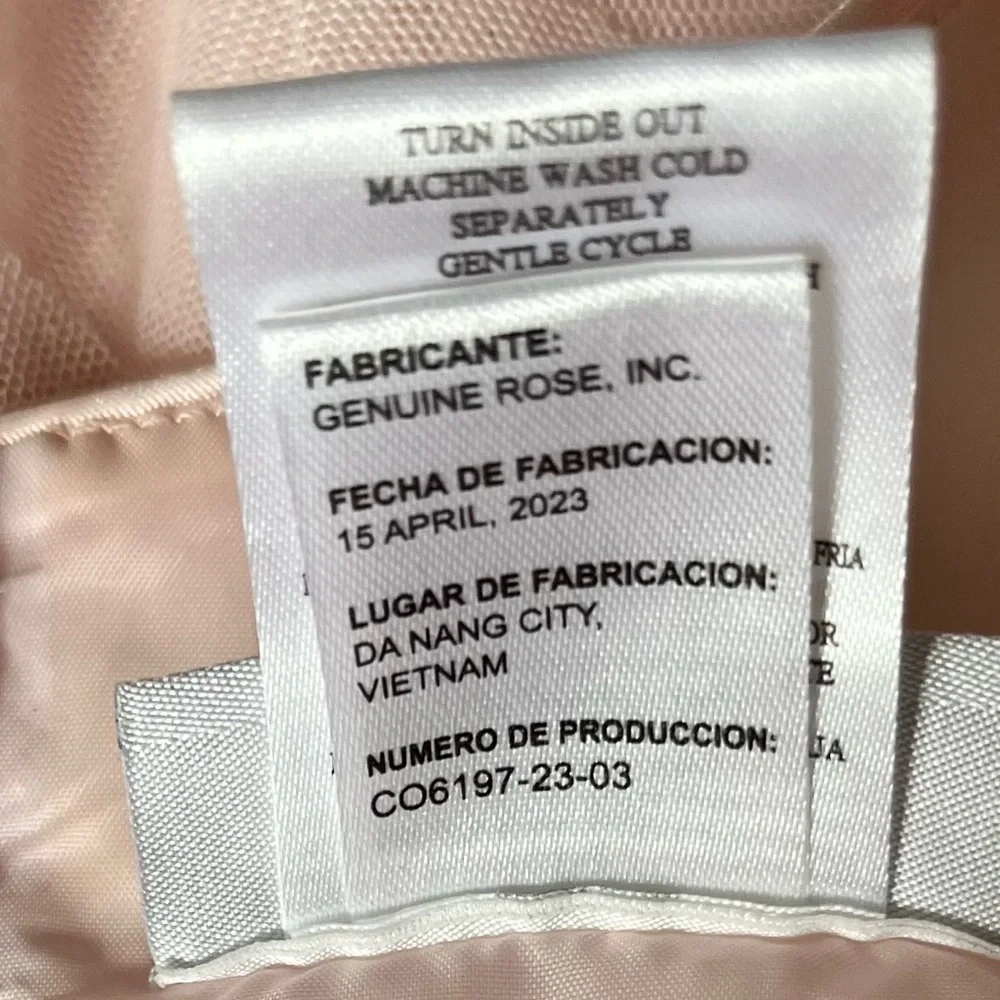 Jona Michelle, baby Pink‎ Sparkle Dress with Bow, sleeveless floral design